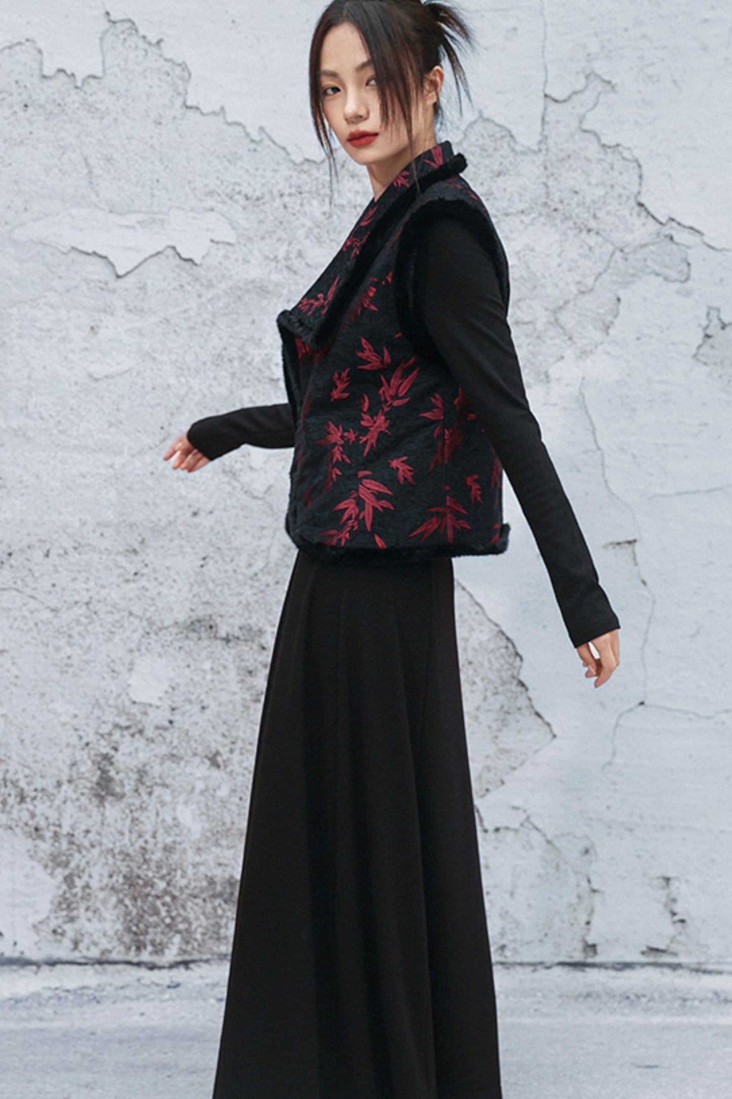 バンブーリーフシェニールベスト