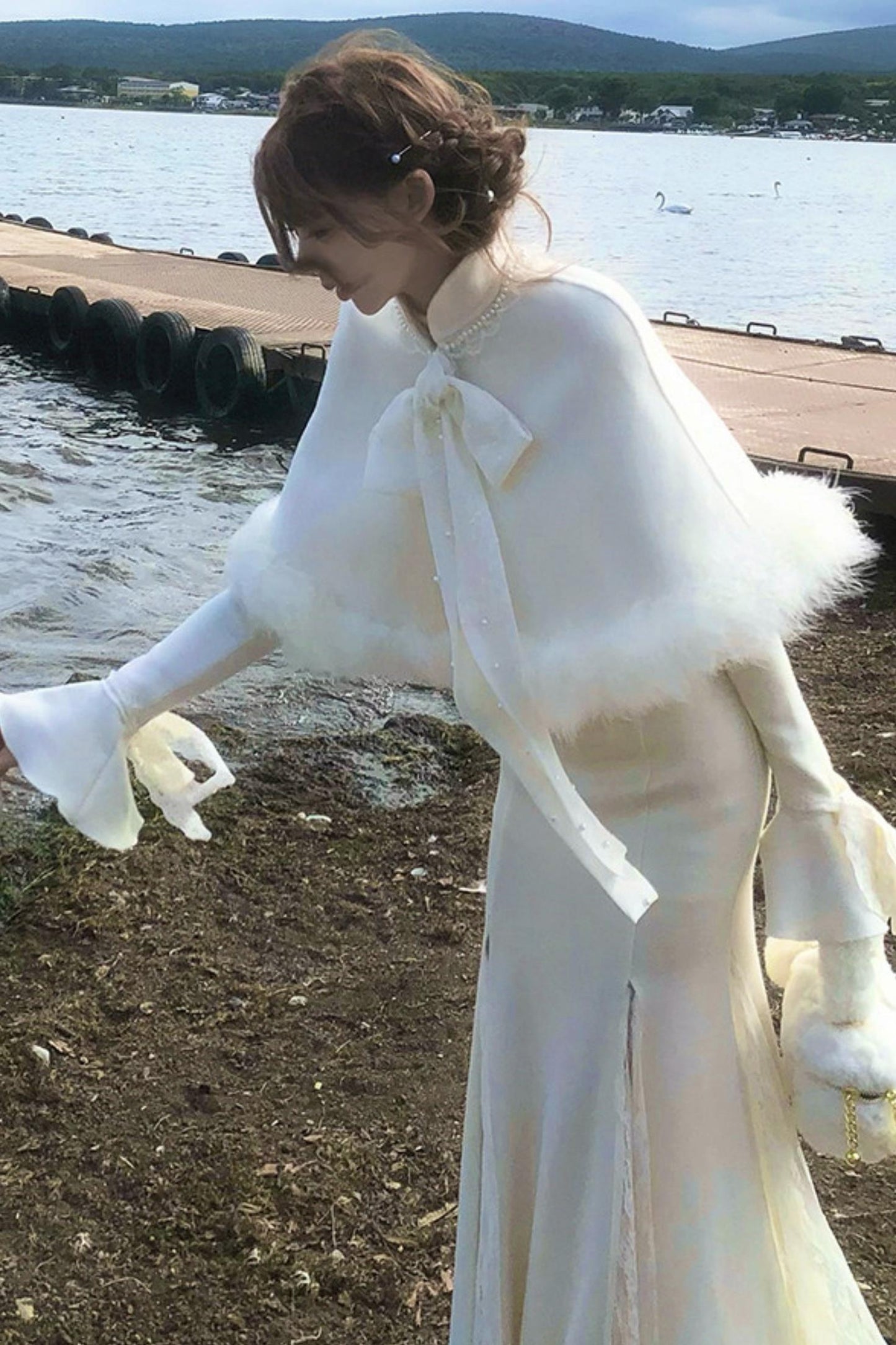 Sweet girly shawl cape