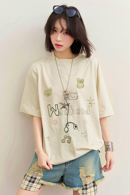 Cute Pet Paradise Loose Top