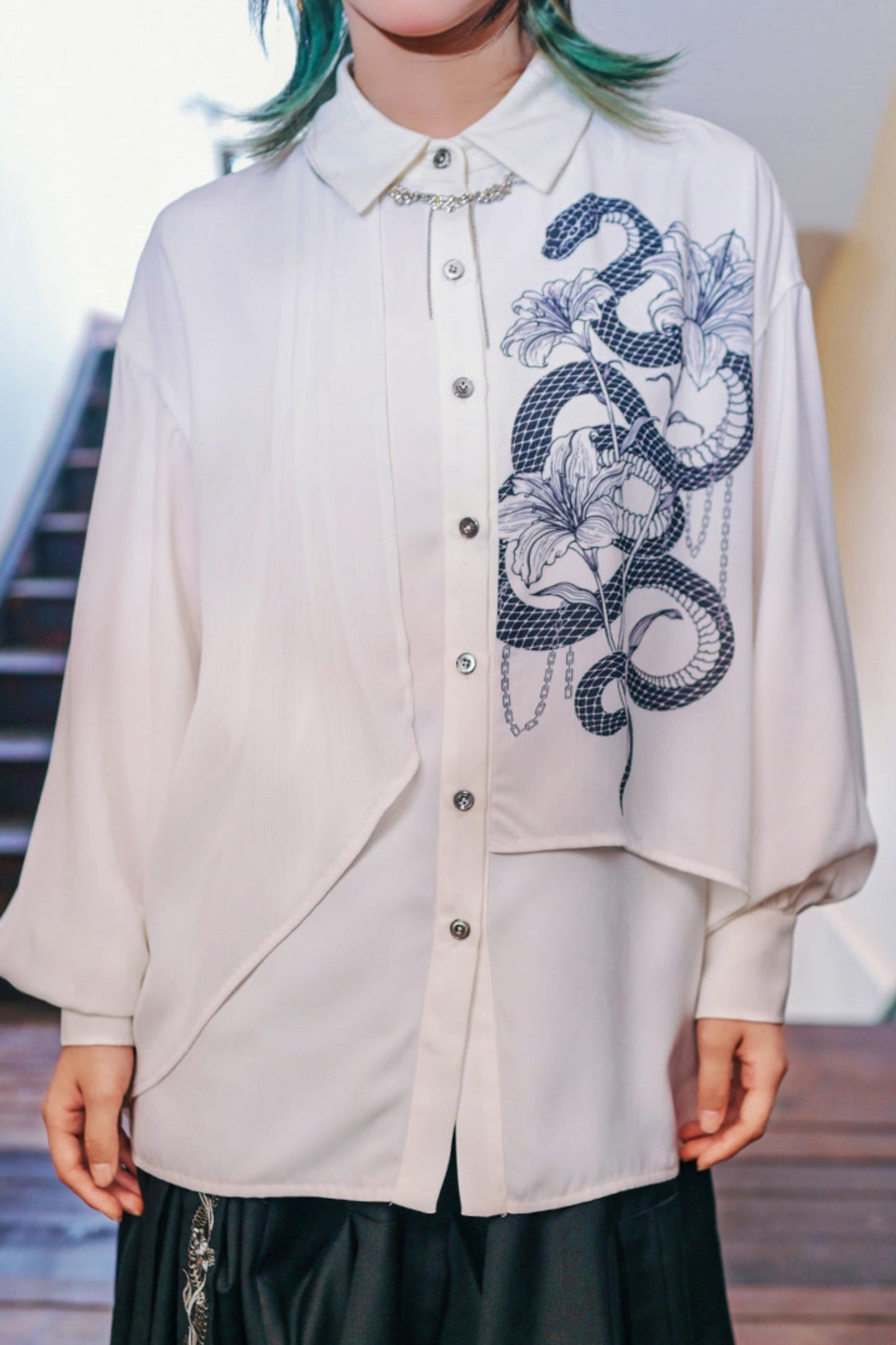 Dark Realm Chiffon Blouse