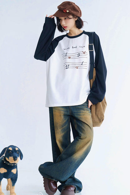 Vintage Style Long T-Shirt