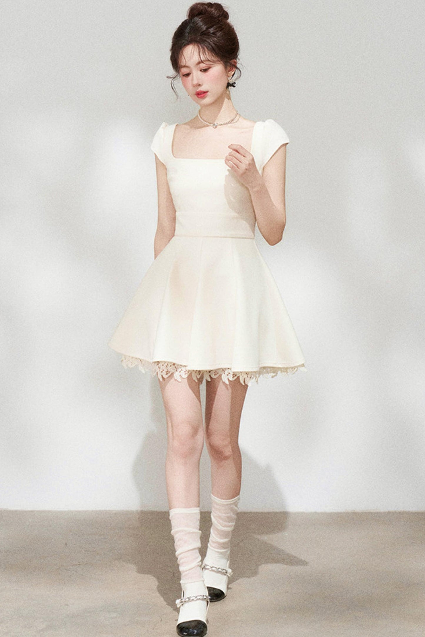 Lace Patchwork Sweet Dress