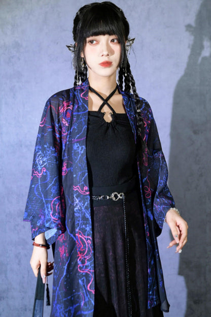Weaving Life Chiffon Cardigan