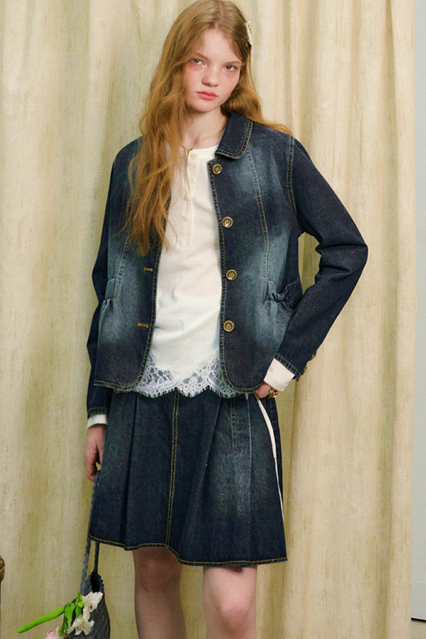 러브 다이어리 데님 재킷 + 스커트