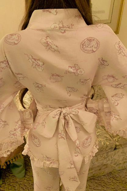 Sweet top + pants + sleep eye mask