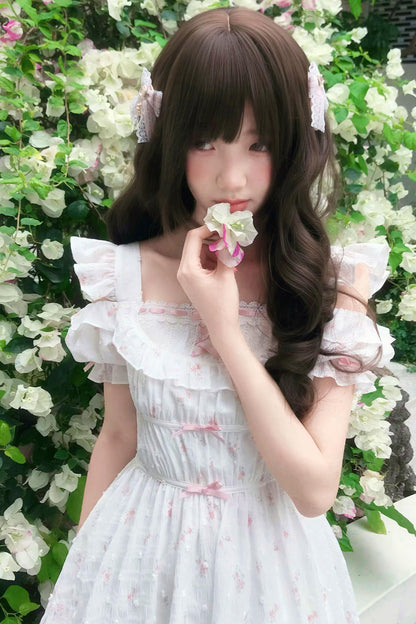 Rosa-Blüten-Prinzessinnenkleid