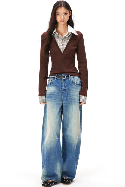 レトロウォッシュドパンツ