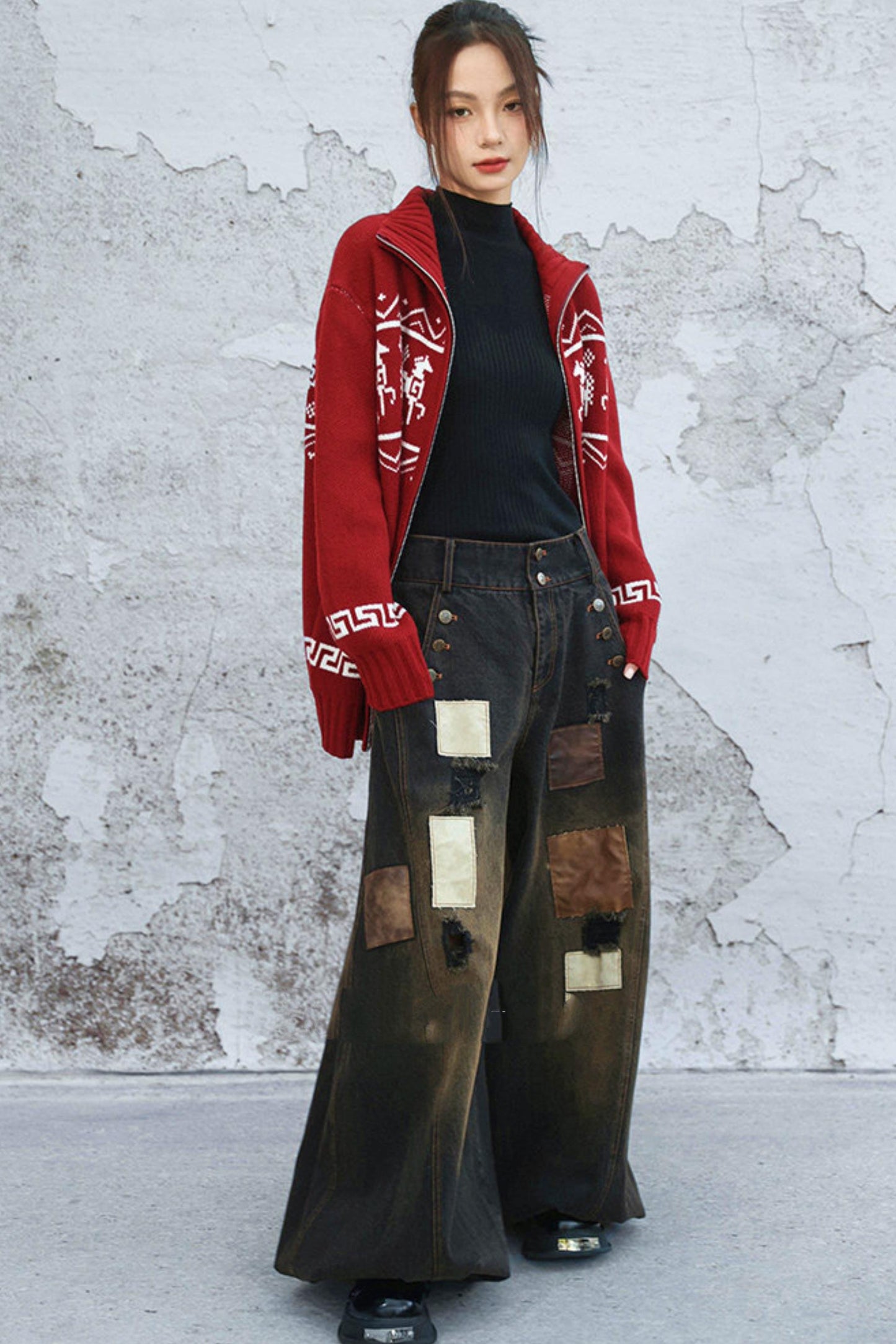 レッドポニーフェアアイルセーター