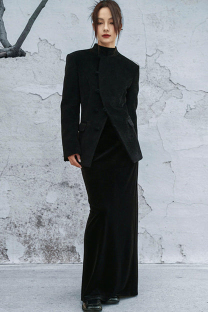 ベルベットフィッシュテイルスカート