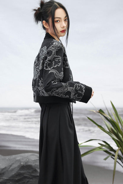 ドラゴンジャカードデニムジャケット