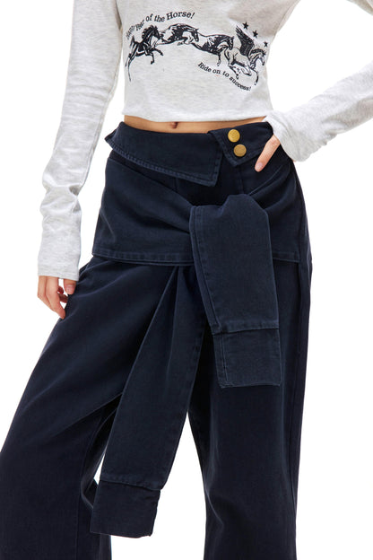 Retro Washed Cargo Pants