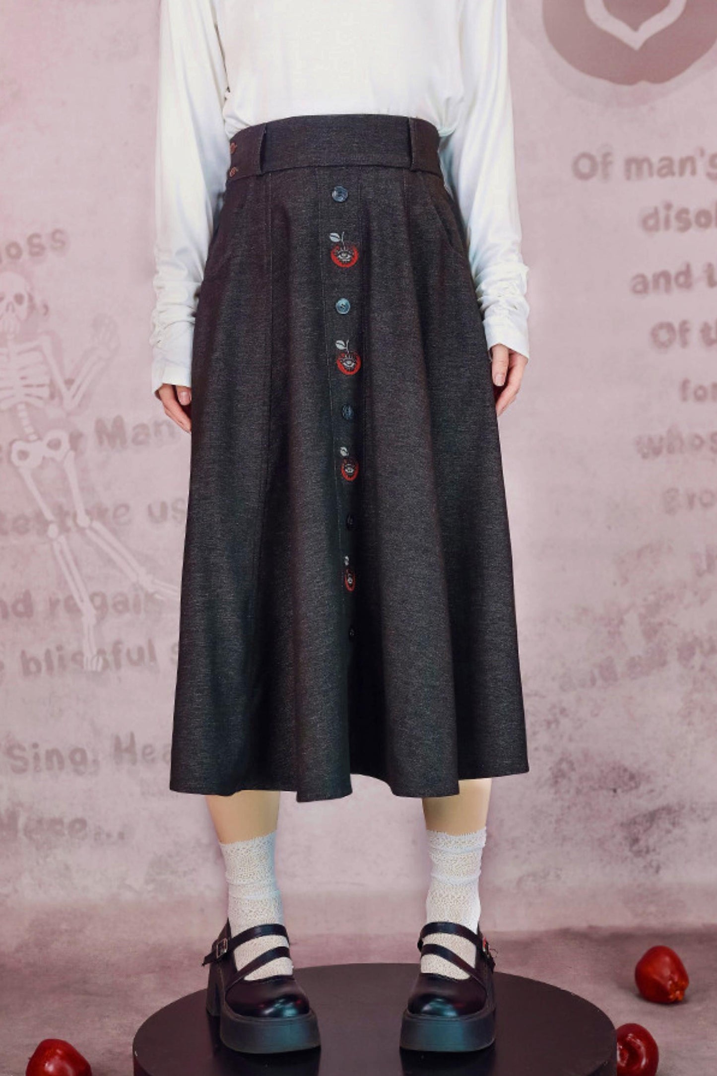 Eden Garden Embroidered Skirt