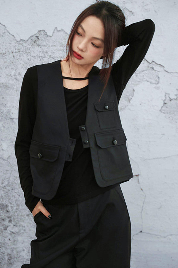 モードマルチポケットVネックベスト