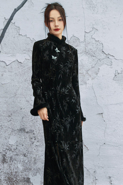 バンブーリーフチョンシャムドレス