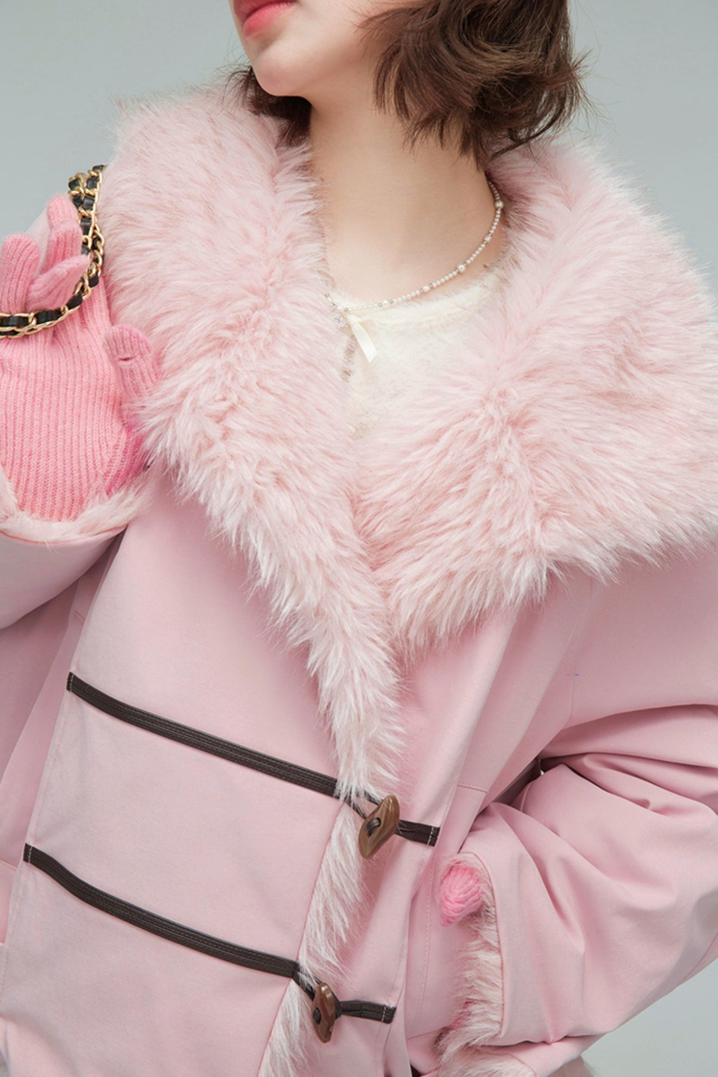 フラッフィートリムジャケット