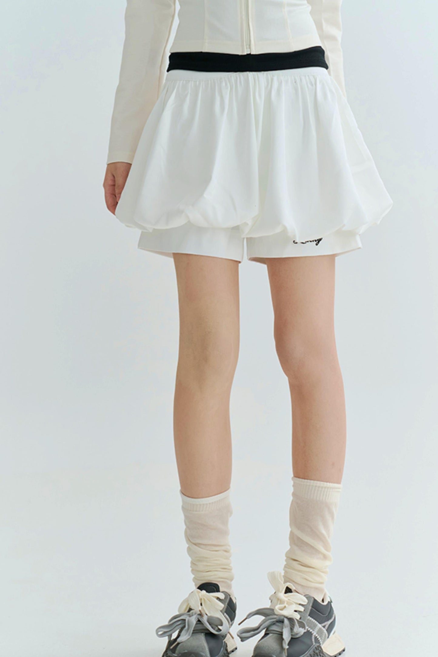Blossom Embroidery Pants Skirt