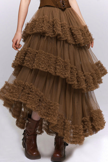 Lace Fluffy Cake Skirt