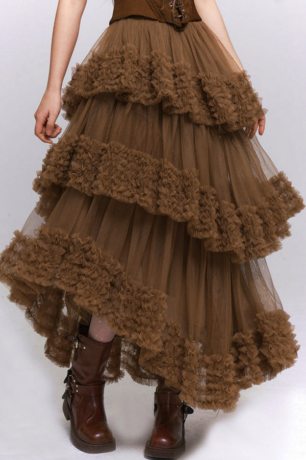 Lace Fluffy Cake Skirt