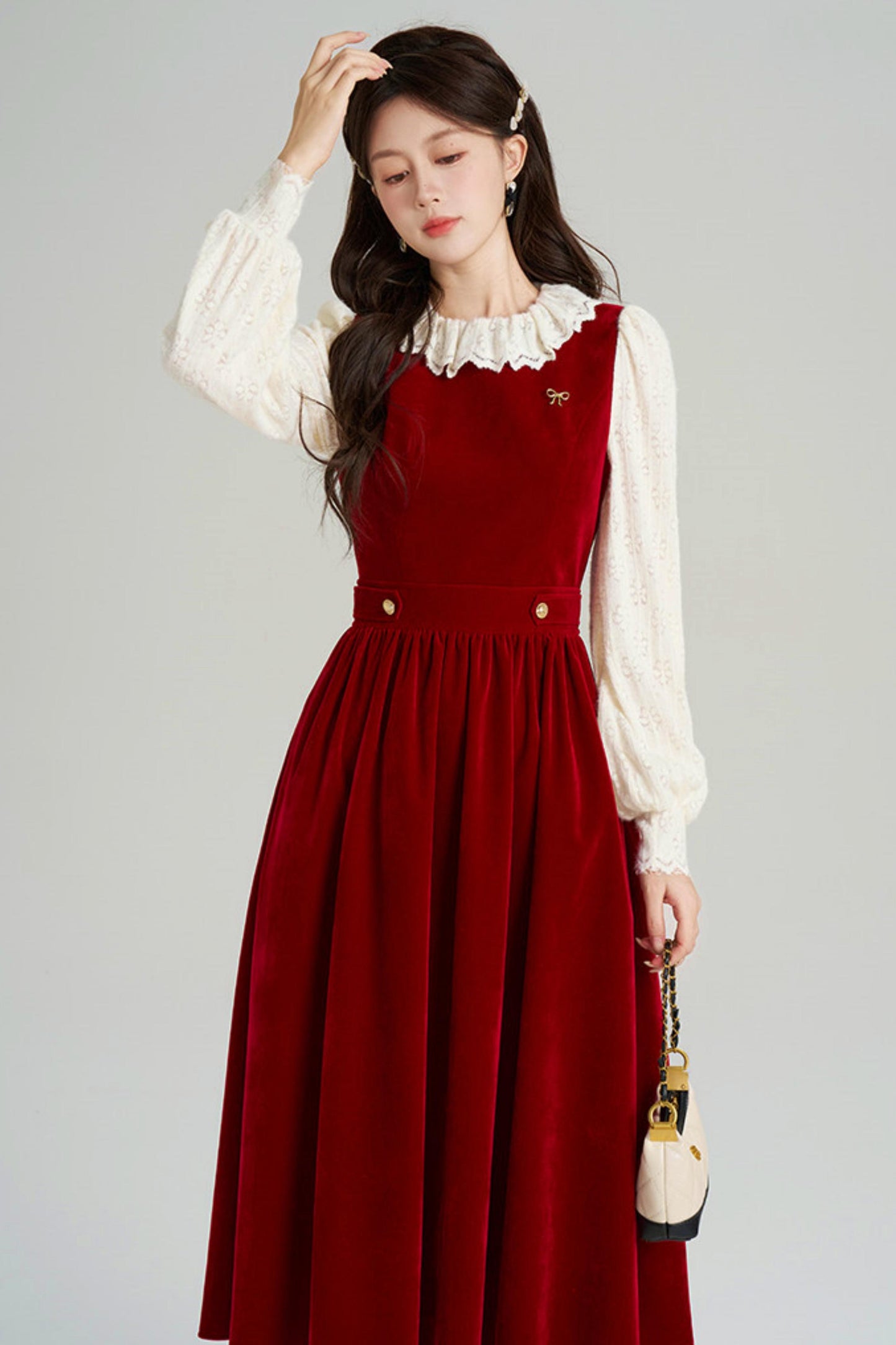 Elegant Winter Vest Dress + Top