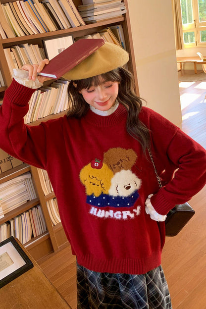 キュートパピーニットセーター