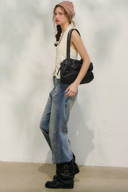 ルーズデニムパンツ