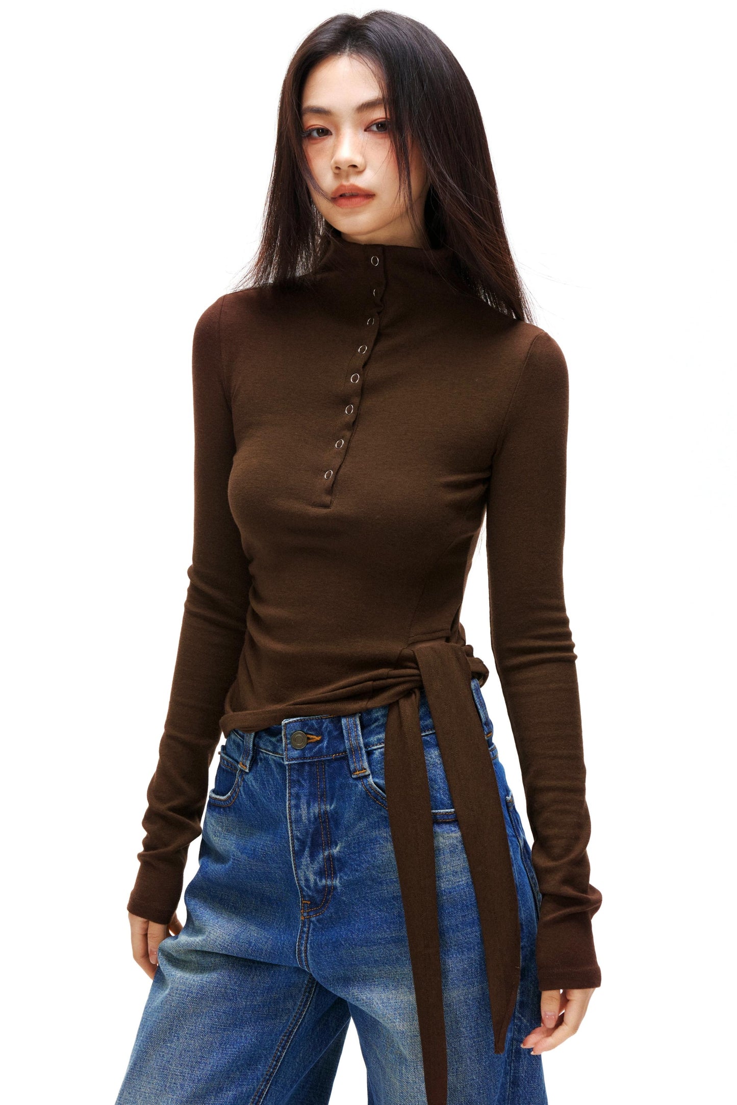 タートルネックヒーティングトップス