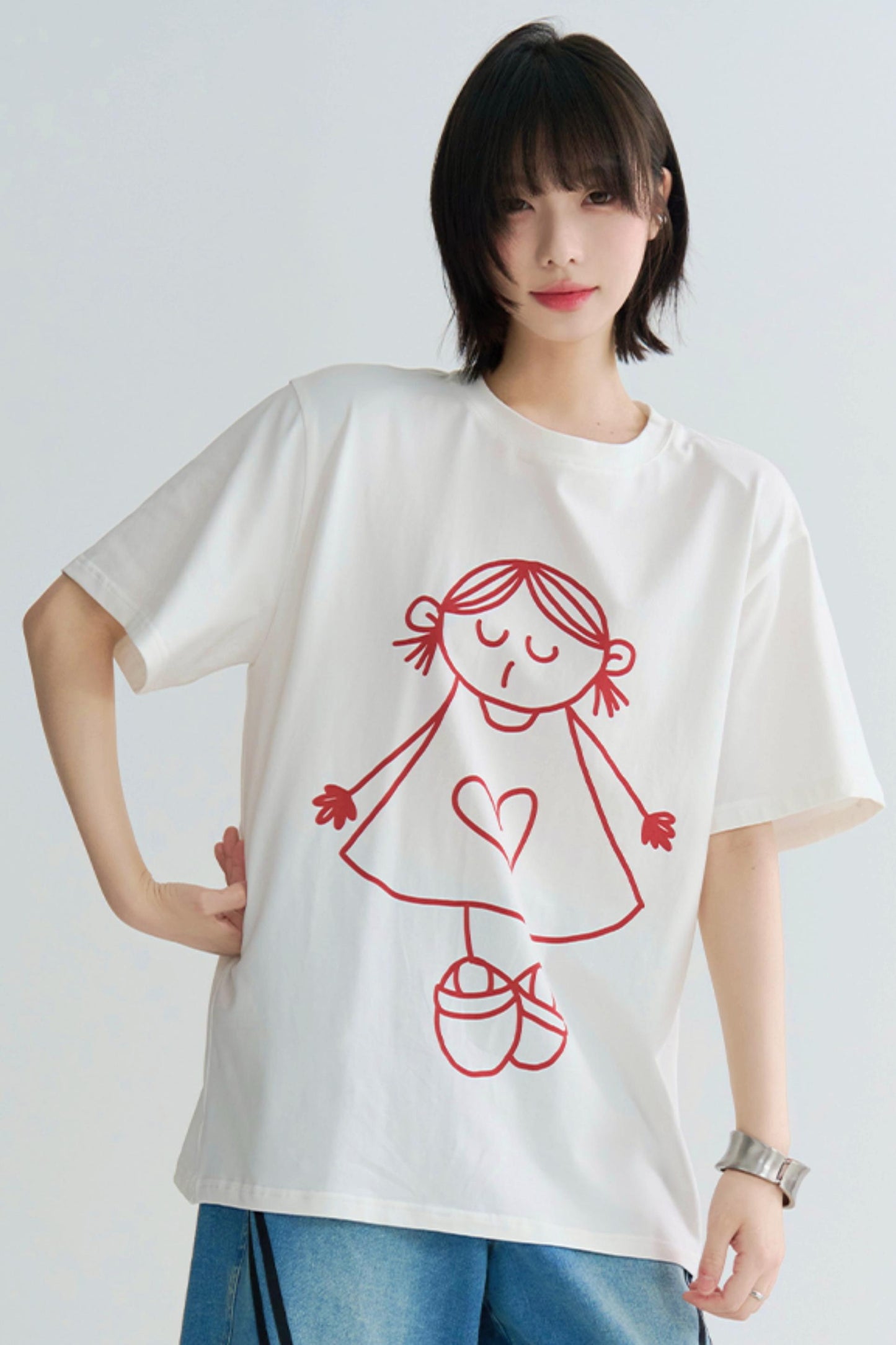 Cute Print Couple Tee Shirts