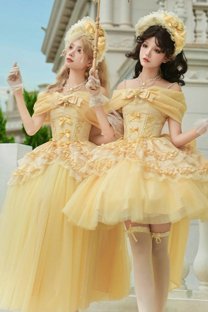 Flower Sweet Mesh Corset Lolita Setup