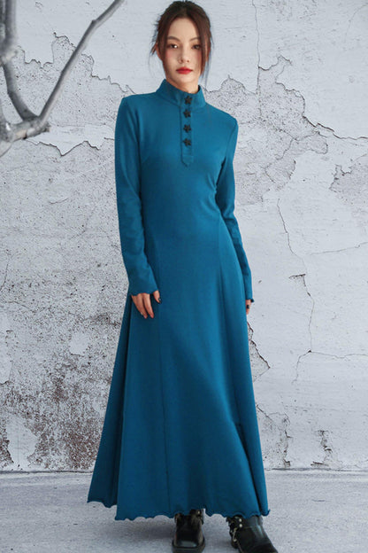 Blue Vintage Knit Dress