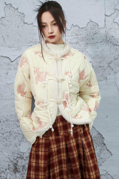 Coy Embroidered Cotton Jacket