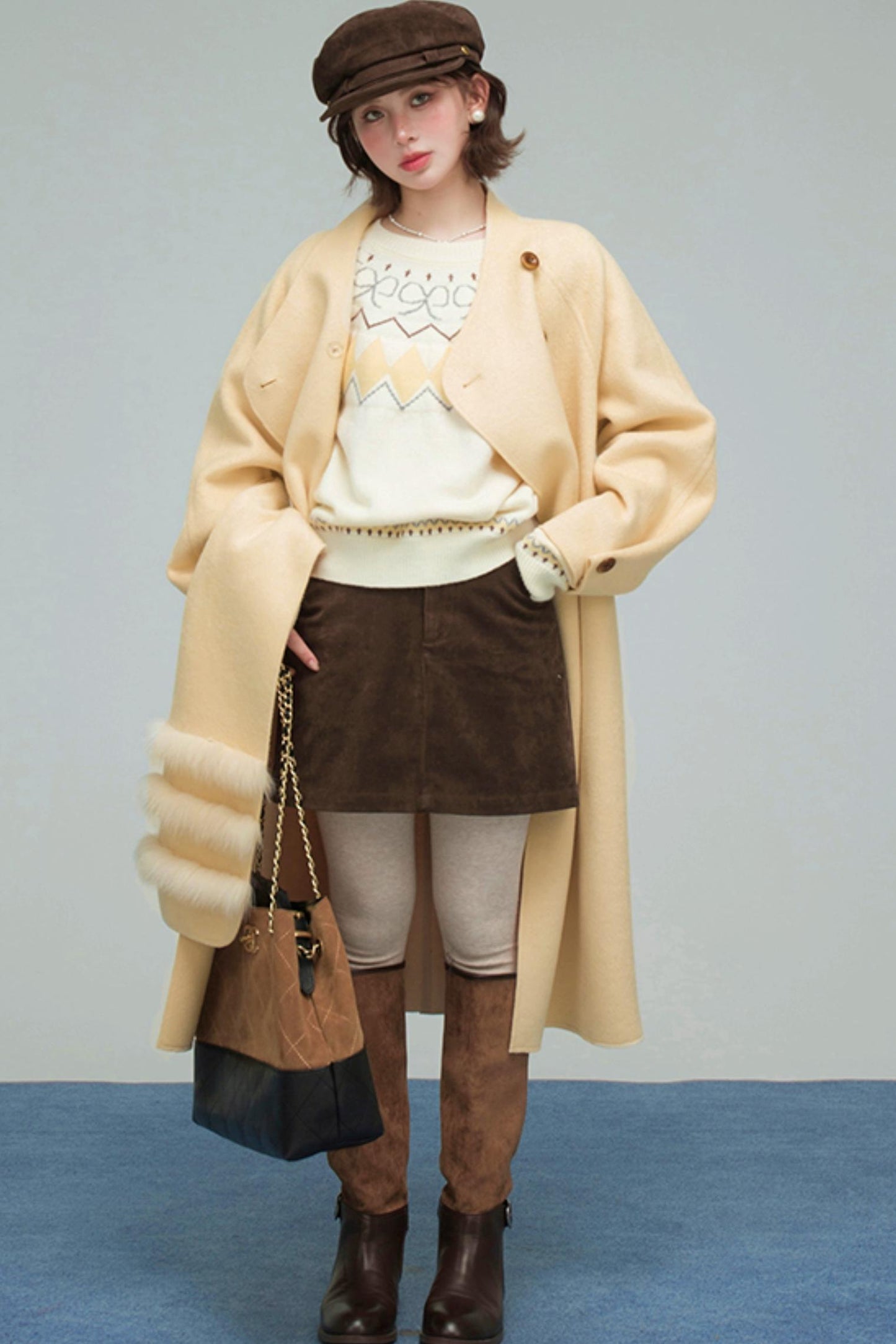 バタークロワッサンウールコート