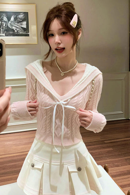 Sweet Sailor Knit + Skirt