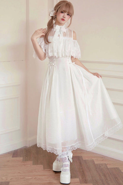 Gothic Young Lady Lace Dress + Accessories
