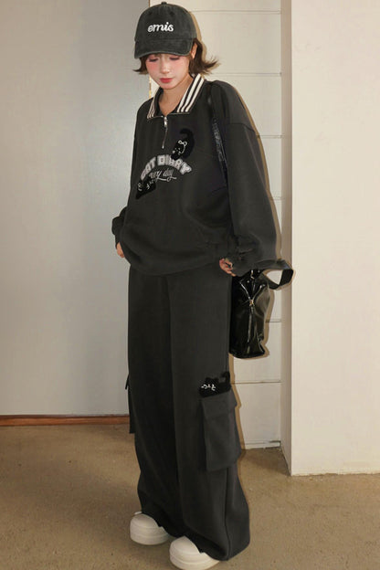 アメリカンキャットレタートップス+パンツ