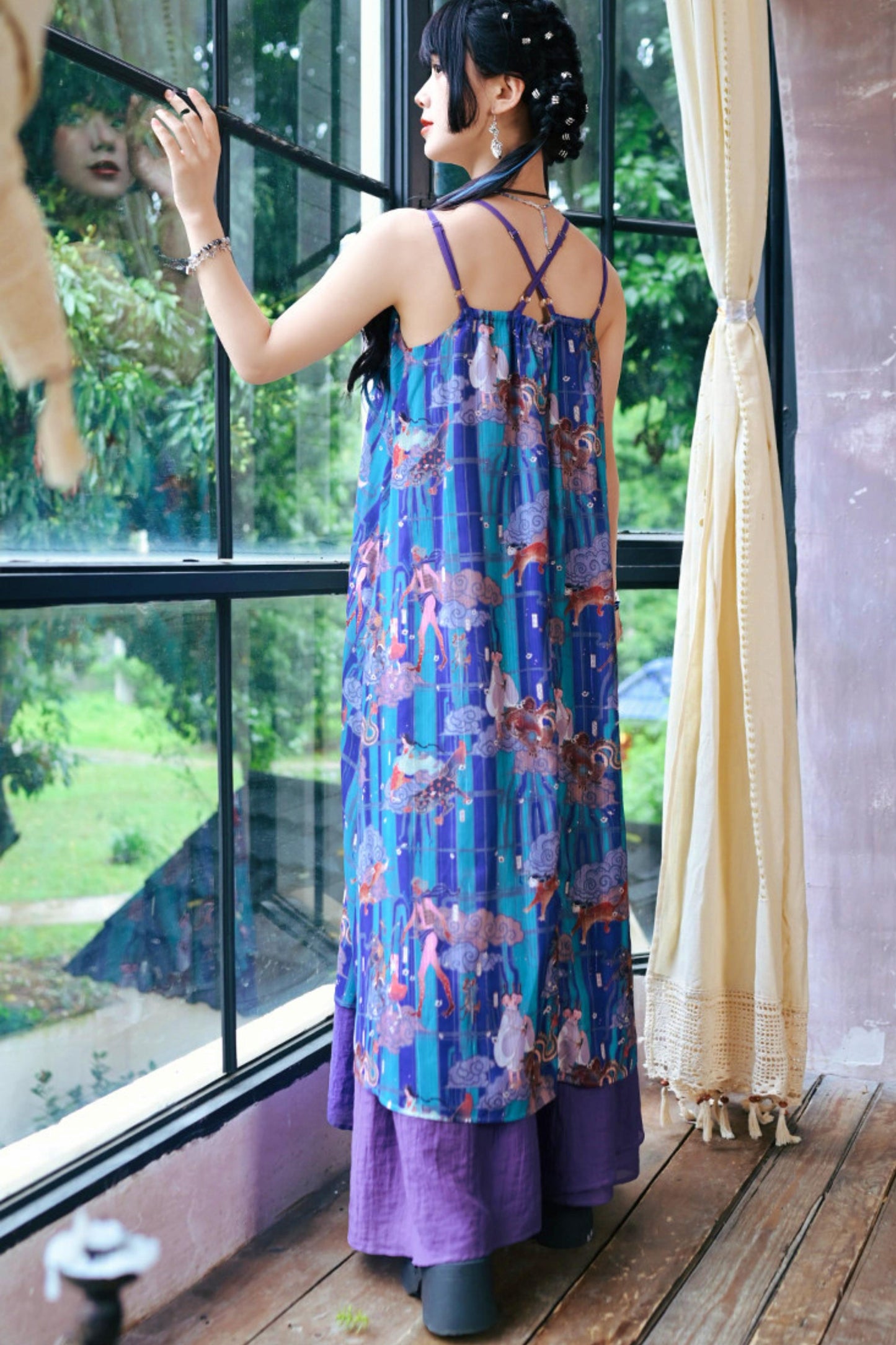 Sea of Clouds Fantasy Cami Dress + Cardigan