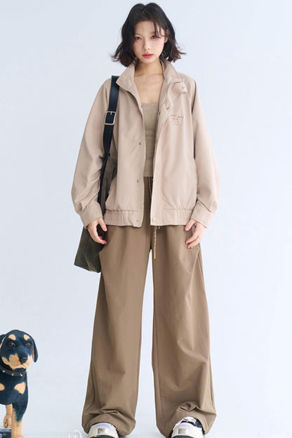 Minimalist Wide Leg Casual Pants