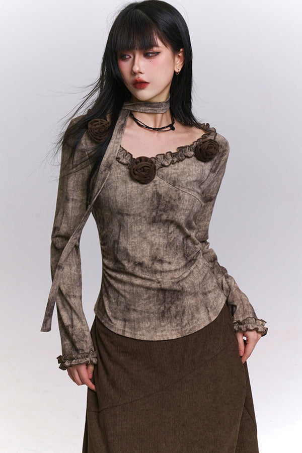 エレガントツーピーススカートセットアップ