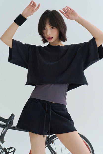 Top de Ocio Lavado + Pantalones Cortos