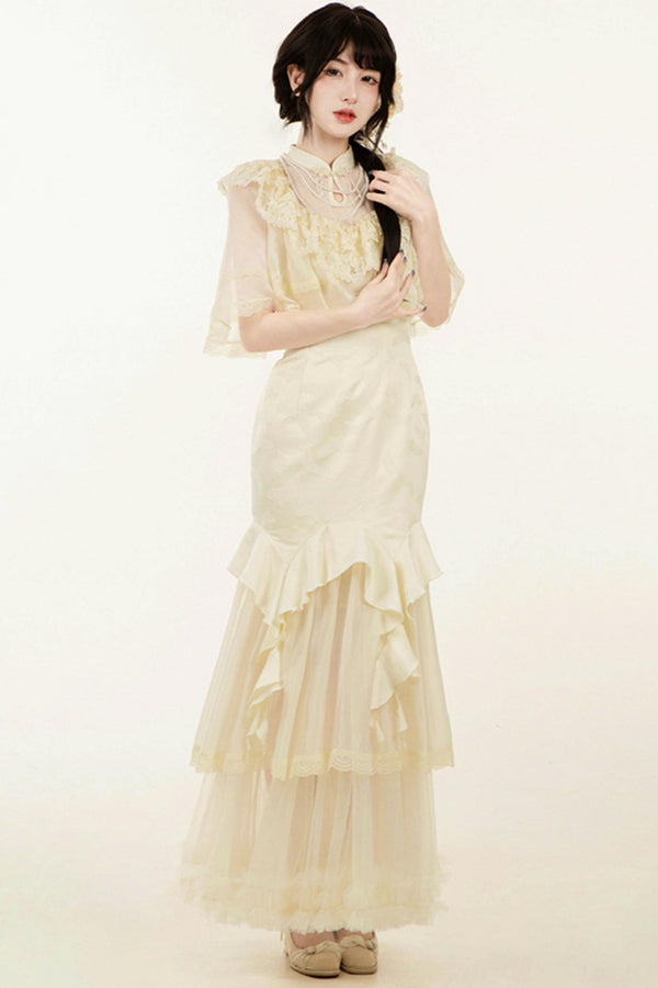 【予約商品】エレガントフィッシュテールロリータドレスセットアップ