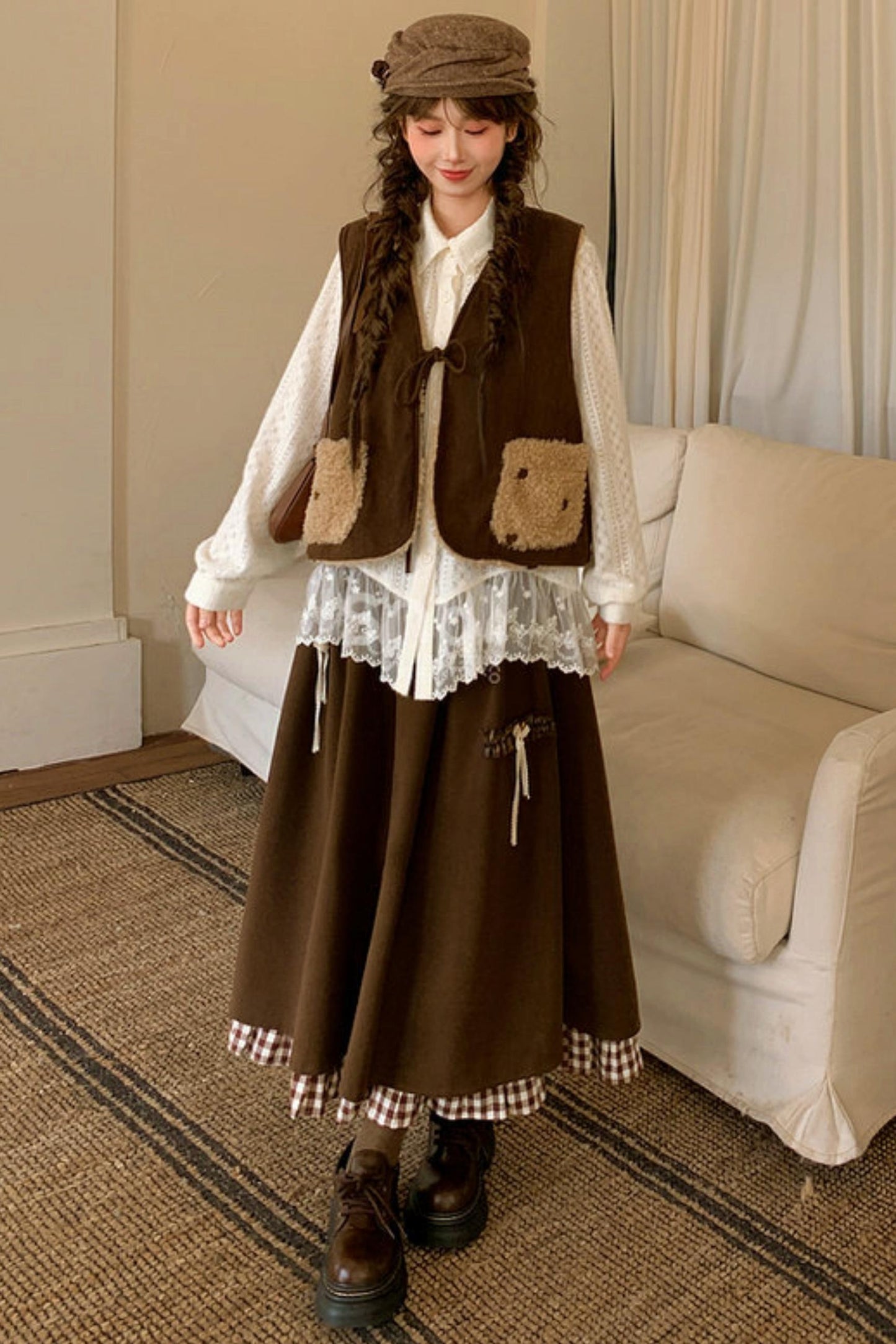 Mori Lace Patchwork Blouse