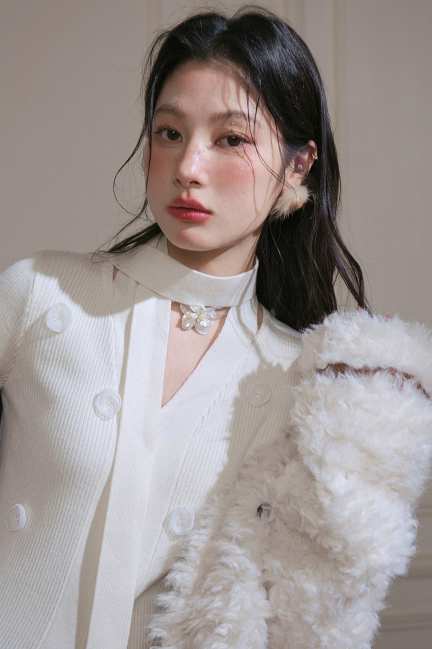 White Moonlight Knit Top