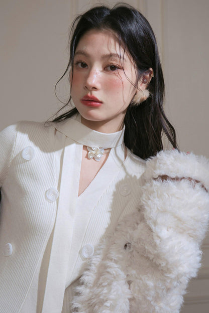 White Moonlight Knit Top