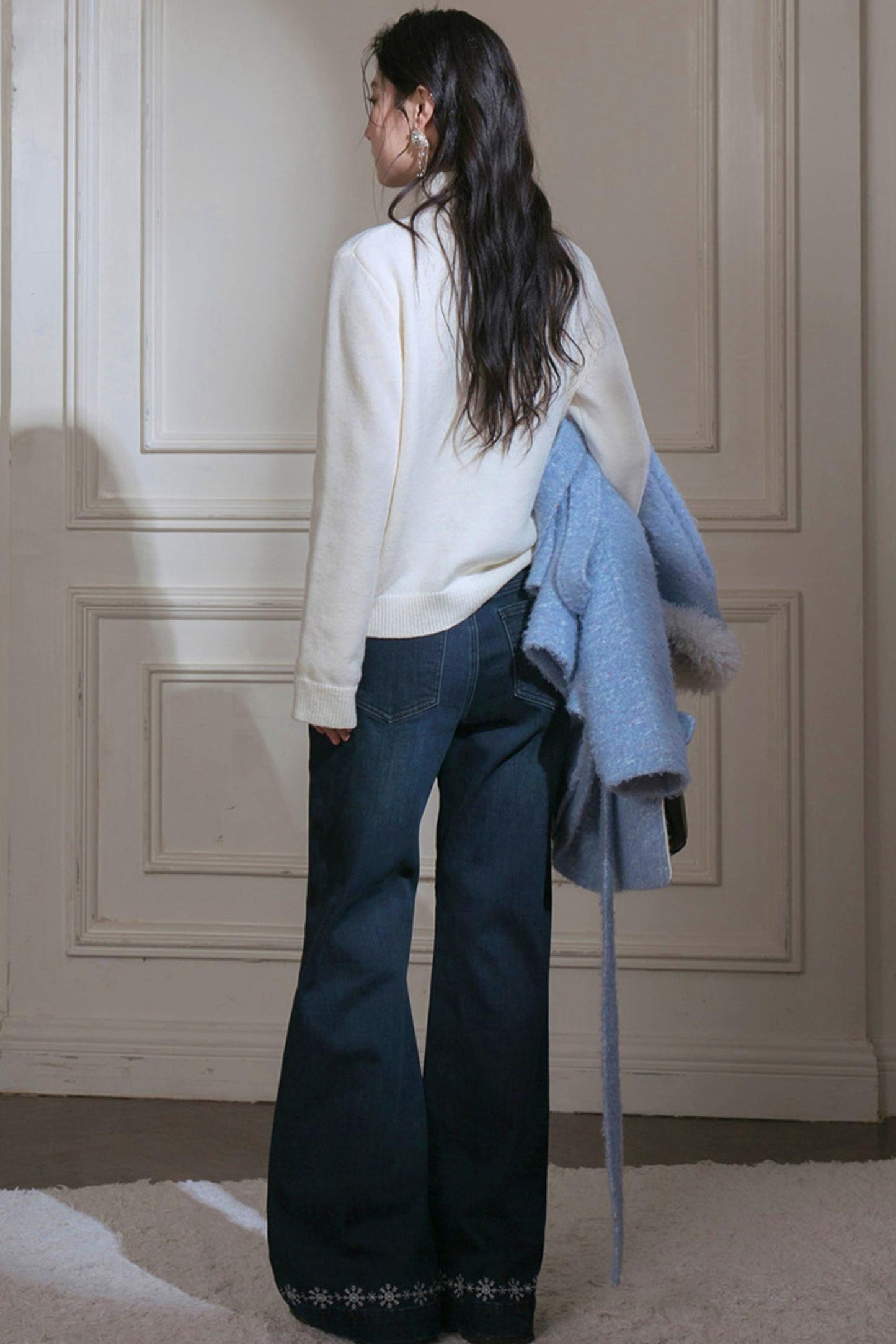 Milky White Turtleneck Top