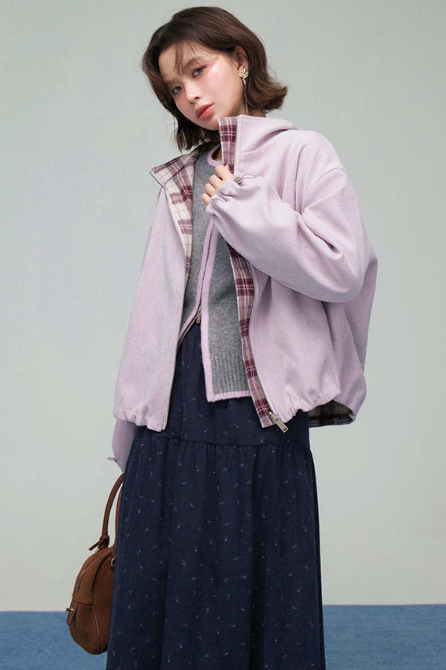 リバーシブルパズルチェックジャケット