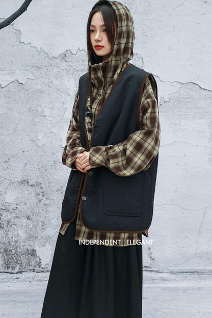 モードフードチェックトップス