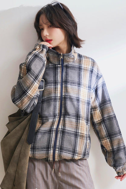 ダブルサイドスタンドカラージャケット