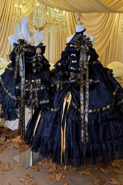 Elegant Gothic Lolita Dress + Accessories