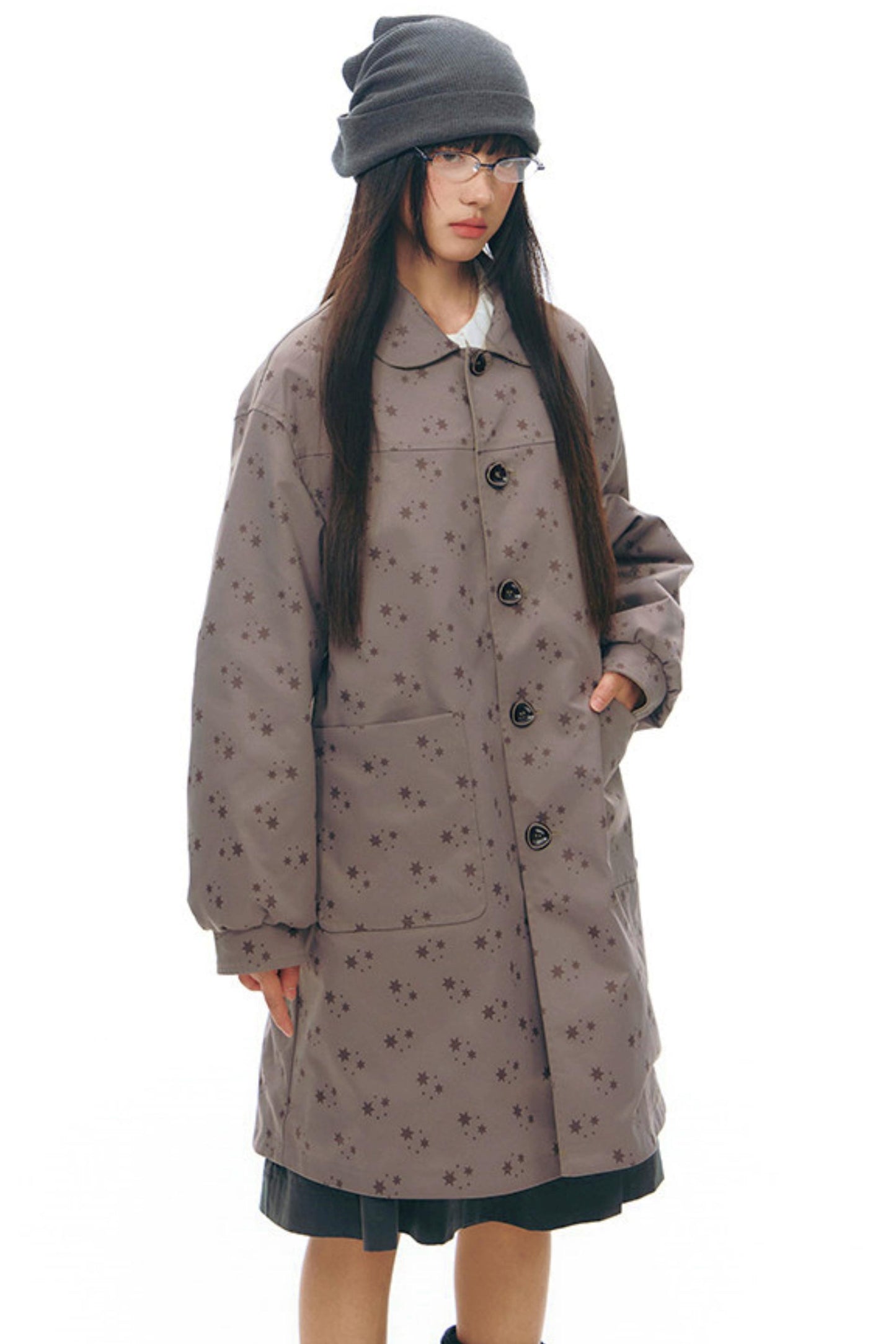 ダブルサイドドールカラーコート