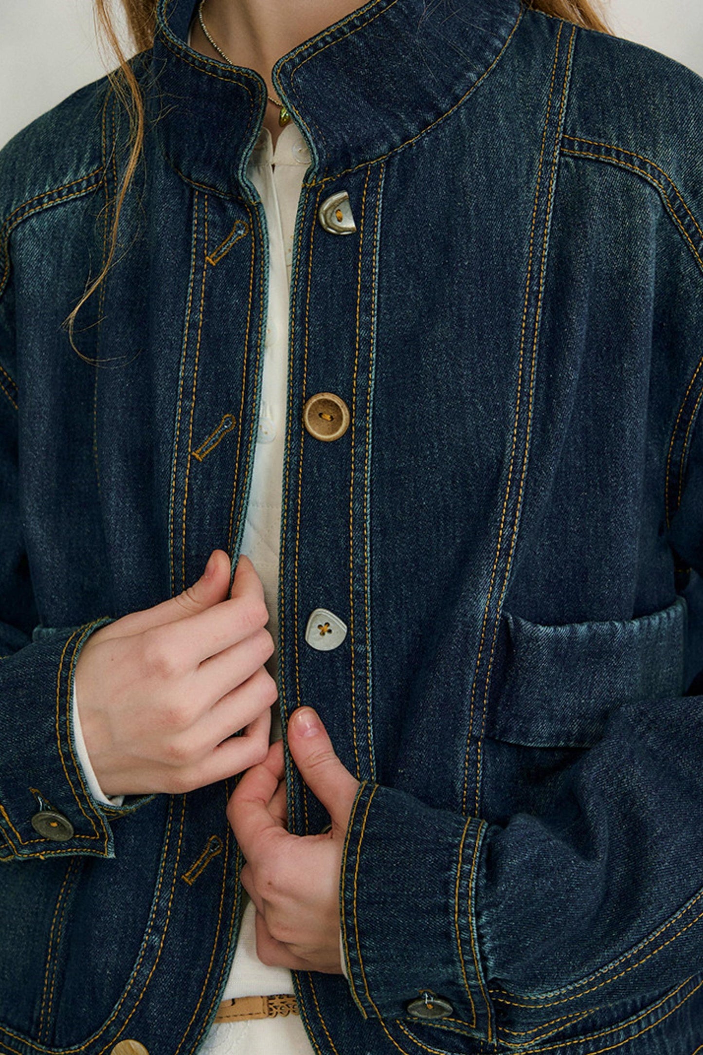 유롱 데님 재킷