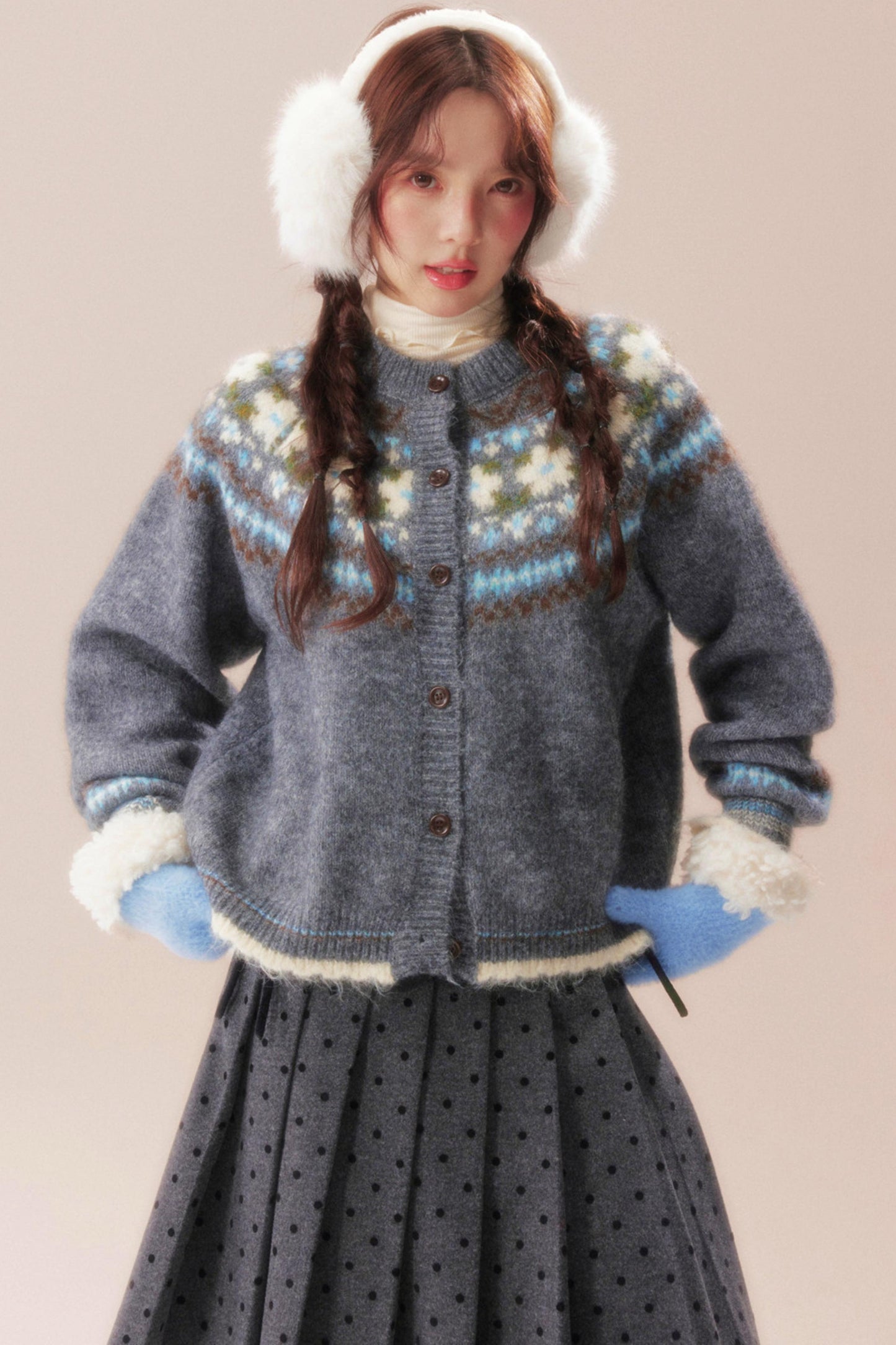 Island Bubble Fair Isle Cardigan